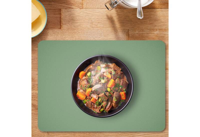 REDOM Platzset Tischsets mit Untersetzer Tischunterlagen abwaschbare Essplatzsets, (individuell zuschneidbar, Doppelseitig verwendbar hitzebeständig wasserfest), pflegeleicht rutschfest ideal für Zuhause Büro Restaurant oder Hotel von REDOM