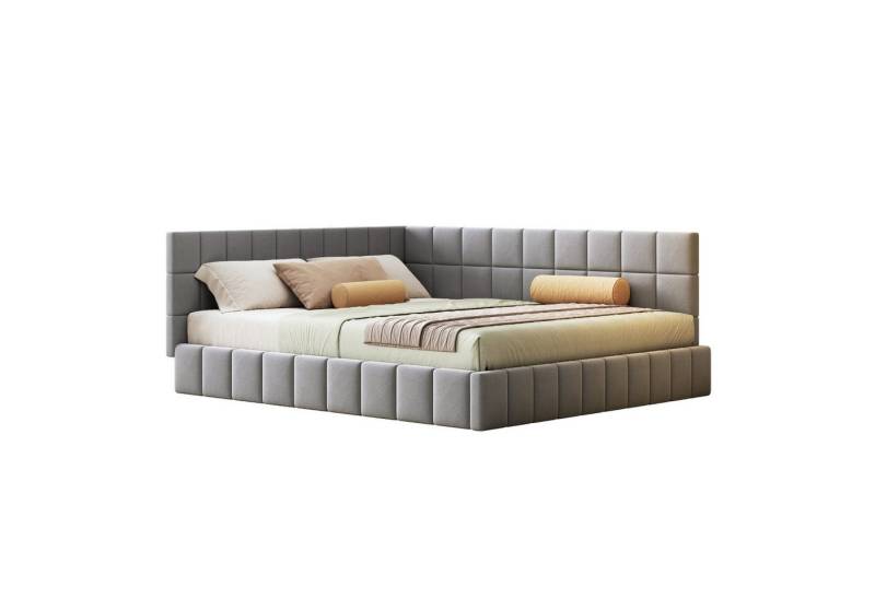 REDOM Polsterbett Schlafsofa Multifunktionsbett, Funktionsbett Stauraumbett (Die Rückenlehne kann je nach Platzbedarf nach links oder rechts verändert werden, mit Lattenrost aus hautsympathischem Samtstoff) REDOM Polsterbett Schlafsofa Multifunktionsbett, Funktionsbett Stauraumbett (Die Rückenlehne kann je nach Platzbedarf nach links oder rechts verändert werden, mit Lattenrost aus hautsympathischem Samtstoff) von REDOM
