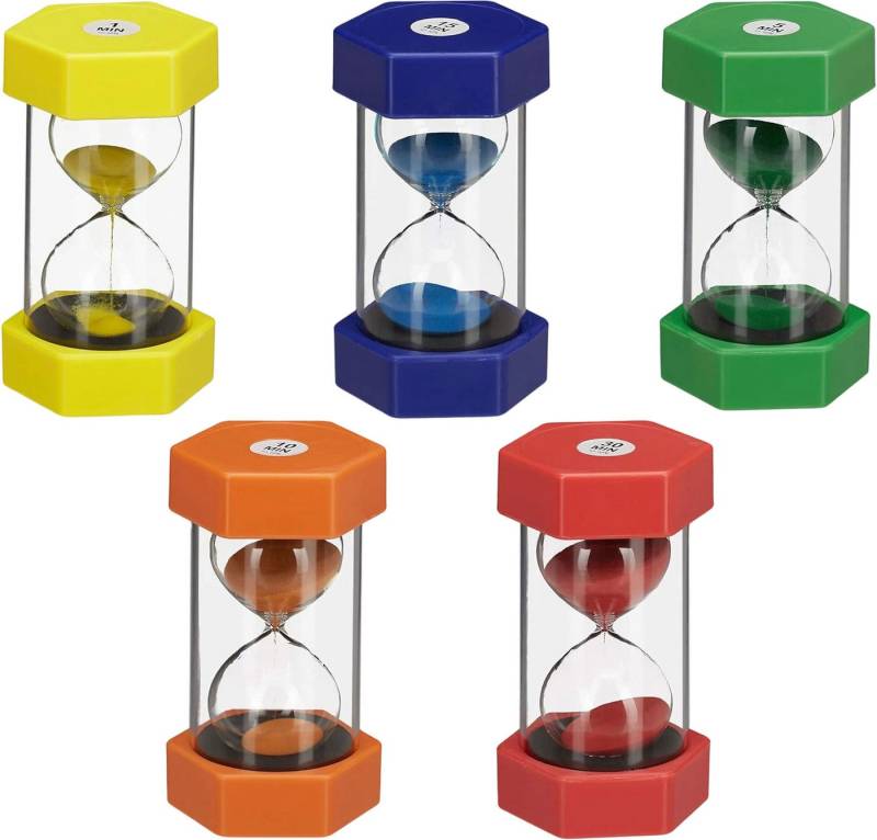 REDOM Sanduhr Stundenglas Set Trainingstimer Zeitmessgerät Timer Sanduhr bunte Stoppuhren für Klassenzimmer Küche Kinder Spiele und Hause Büro REDOM Sanduhr Stundenglas Set Trainingstimer Zeitmessgerät Timer Sanduhr bunte Stoppuhren für Klassenzimmer Küche Kinder Spiele und Hause Büro von REDOM