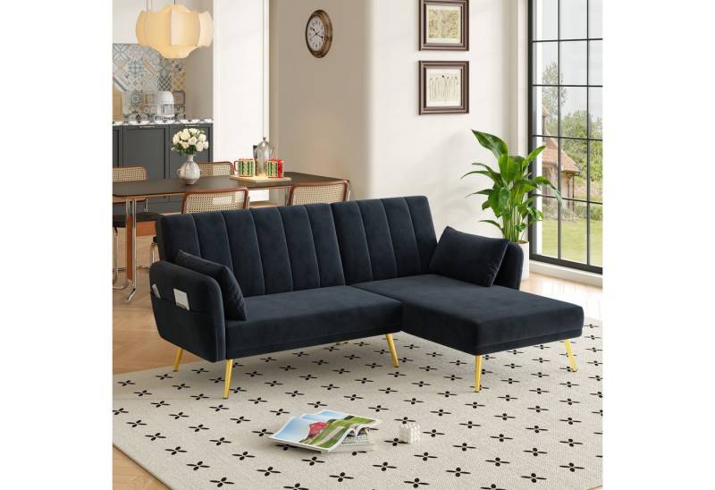 REDOM Schlafsofa 3-stufige Rückenlehnenverstellung, Wohnzimmersofa, Sofabett 1 Teile, mit Zusatzecke, Ecksofa mit Schlaffunktion REDOM Schlafsofa 3-stufige Rückenlehnenverstellung, Wohnzimmersofa, Sofabett 1 Teile, mit Zusatzecke, Ecksofa mit Schlaffunktion von REDOM