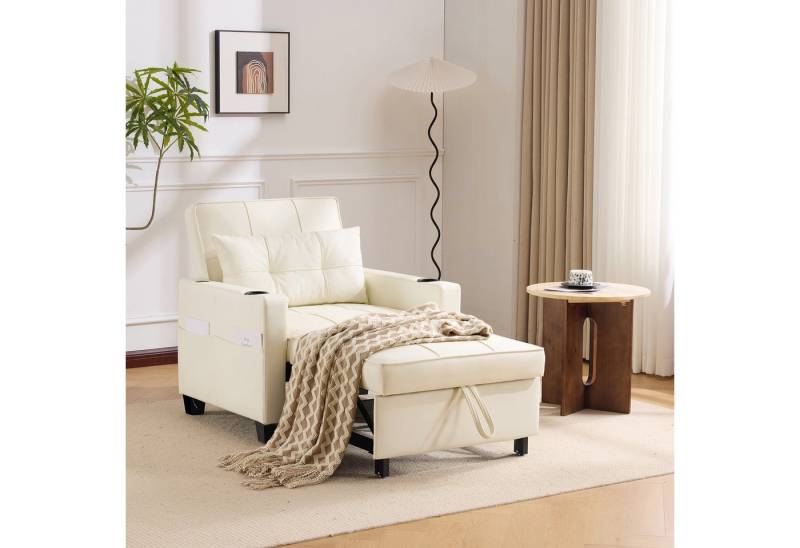 REDOM Schlafsofa Sessel, Liegestuhl, 3-in-1 Ausziehbares Schlafsofa mit USB-Anschluss & Getränkehaltern – Multifunktionaler Liegestuhl, Sessel, Schlafstuhl 1 Teile, mit Relaxfunktion REDOM Schlafsofa Sessel, Liegestuhl, 3-in-1 Ausziehbares Schlafsofa mit USB-Anschluss & Getränkehaltern – Multifunktionaler Liegestuhl, Sessel, Schlafstuhl 1 Teile, mit Relaxfunktion von REDOM