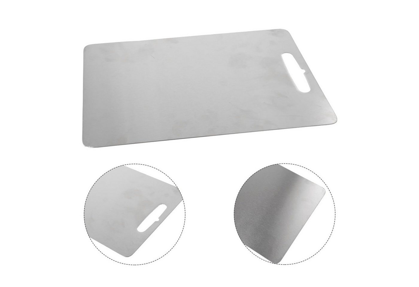 REDOM Schneidebrett Küchenbrett Edelstahl Kochbrett Hackbrett Schneideunterlage, Edelstahl, (Küchenzubehör Schneidebrett für Küche Camping oder Outdoor, 1-St., aufhängbar zur Aufbewahrung in sechs Größen erhältlich), leicht zu reinigen doppelseitig hygienisch spülmaschinengeeignet REDOM Schneidebrett Küchenbrett Edelstahl Kochbrett Hackbrett Schneideunterlage, Edelstahl, (Küchenzubehör Schneidebrett für Küche Camping oder Outdoor, 1-St., aufhängbar zur Aufbewahrung in sechs Größen erhältlich), leicht zu reinigen doppelseitig hygienisch spülmaschinengeeignet von REDOM