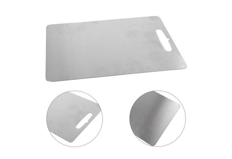 REDOM Schneidebrett Küchenbrett Edelstahl Kochbrett Hackbrett Schneideunterlage, Edelstahl, (Küchenzubehör Schneidebrett für Küche Camping oder Outdoor, 1-St., aufhängbar zur Aufbewahrung in sechs Größen erhältlich), leicht zu reinigen doppelseitig hygienisch spülmaschinengeeignet REDOM Schneidebrett Küchenbrett Edelstahl Kochbrett Hackbrett Schneideunterlage, Edelstahl, (Küchenzubehör Schneidebrett für Küche Camping oder Outdoor, 1-St., aufhängbar zur Aufbewahrung in sechs Größen erhältlich), leicht zu reinigen doppelseitig hygienisch spülmaschinengeeignet von REDOM