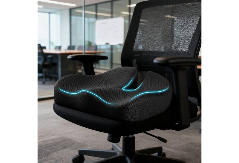 REDOM Sitzkissen Steißbeinkissen aus Memory-Schaum Orthopädisches Sitzpolster, Orthopädische Unterstützung Verbesserung der Sitzhaltung Kein Futter REDOM Sitzkissen Steißbeinkissen aus Memory-Schaum Orthopädisches Sitzpolster, Orthopädische Unterstützung Verbesserung der Sitzhaltung Kein Futter von REDOM