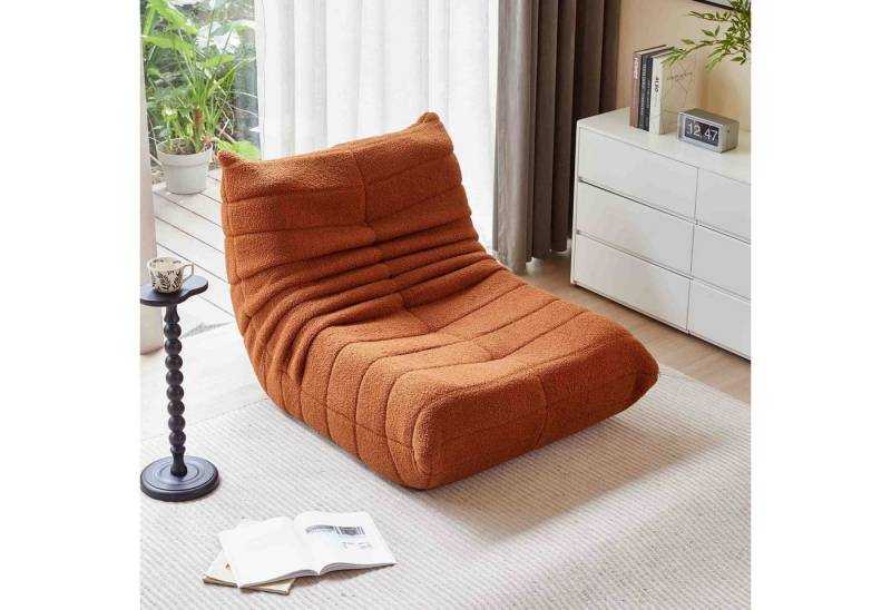 REDOM Sitzsack Wohnzimmer Sofa, Interne rahmenlose Struktur, Einzelsofa (Teddyfleece+Schaumstoff mit hoher Dichte, Interne rahmenlose Struktur), Produkt als komprimierte Verpackung von REDOM