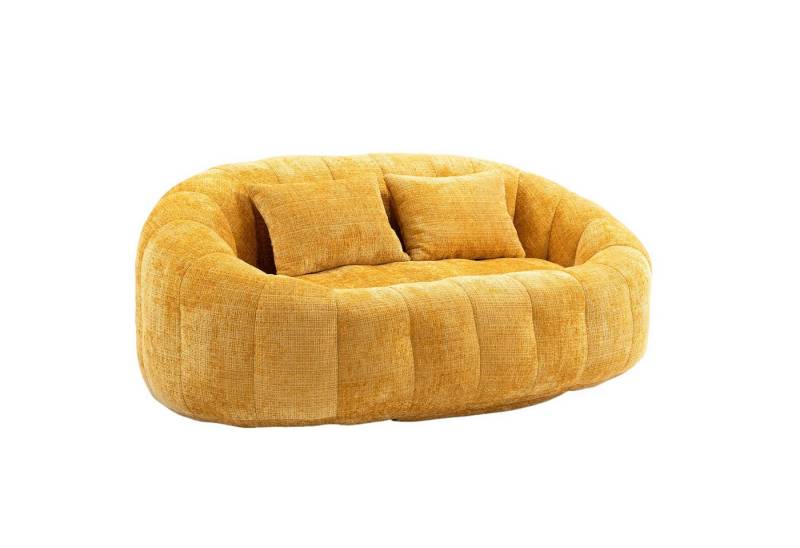 REDOM Sofa Chenille Lounge Sofa, Sitzsack Sofa, mit hoher Rückenlehne, Sitzsack-Couc, Tragfähigkeit: 150KG von REDOM