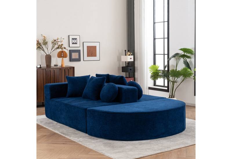 REDOM Sofa Modern modular sofa mit segmentiertem, Modulares Wolkensofa – Bequemes, Hautfreundliches Chenille-Stoff Sofa ohne Montage, Flexibles Design, mit Relaxfunktion von REDOM