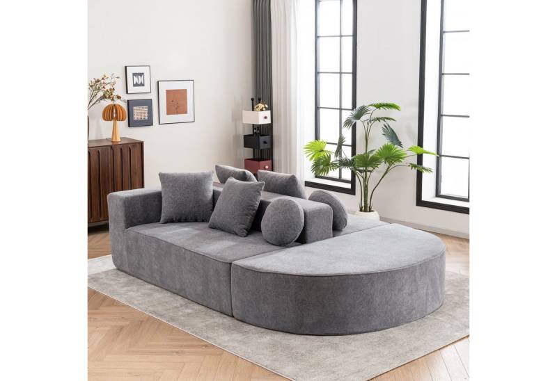 REDOM Sofa Modern modular sofa mit segmentiertem, Modulares Wolkensofa – Bequemes, Hautfreundliches Chenille-Stoff Sofa ohne Montage, Flexibles Design, mit Relaxfunktion von REDOM