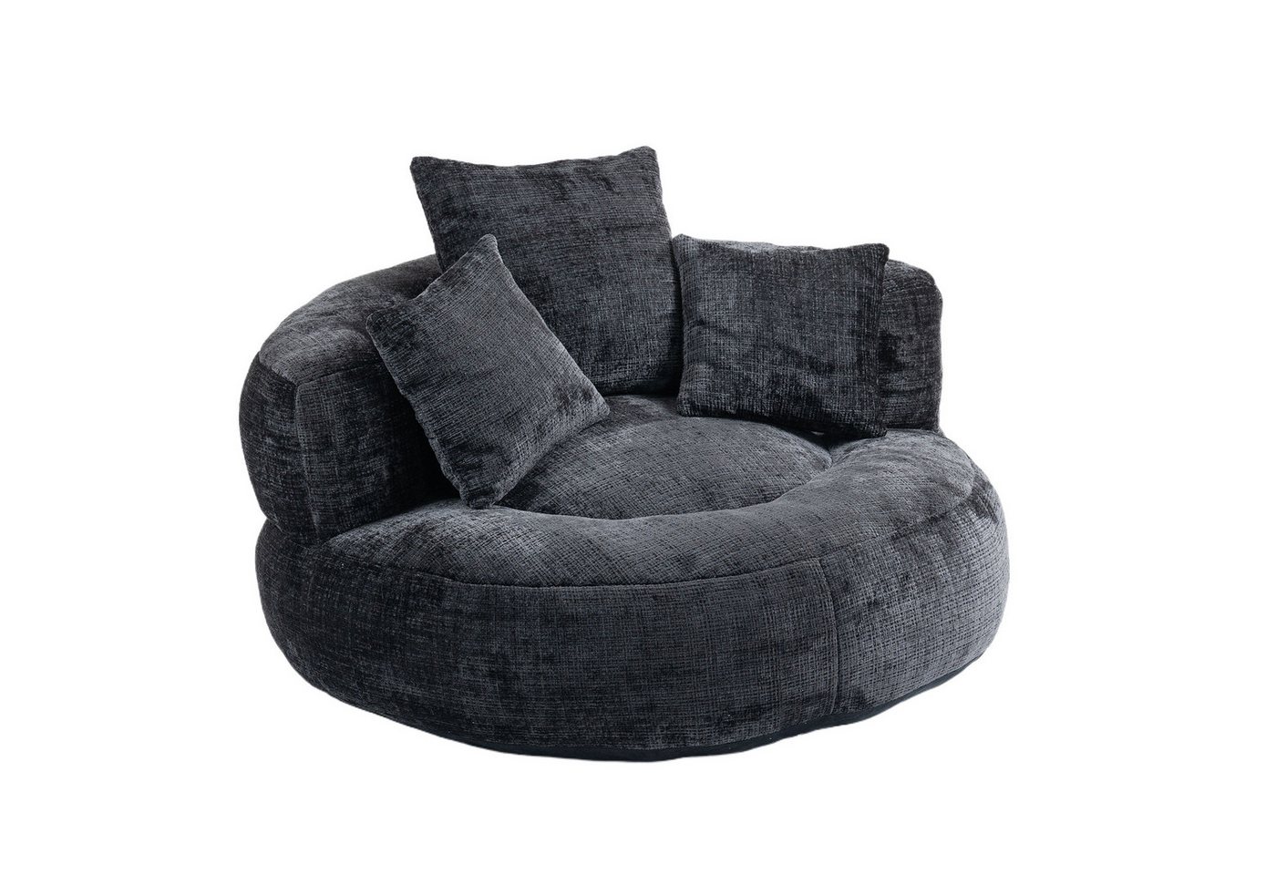 REDOM Sofa Relaxsessel, Sitzsack Sofa, mit hohem Rücken und 3 Kissen, Chenille-Stoff, 108 x 108 x 52 cm REDOM Sofa Relaxsessel, Sitzsack Sofa, mit hohem Rücken und 3 Kissen, Chenille-Stoff, 108 x 108 x 52 cm von REDOM