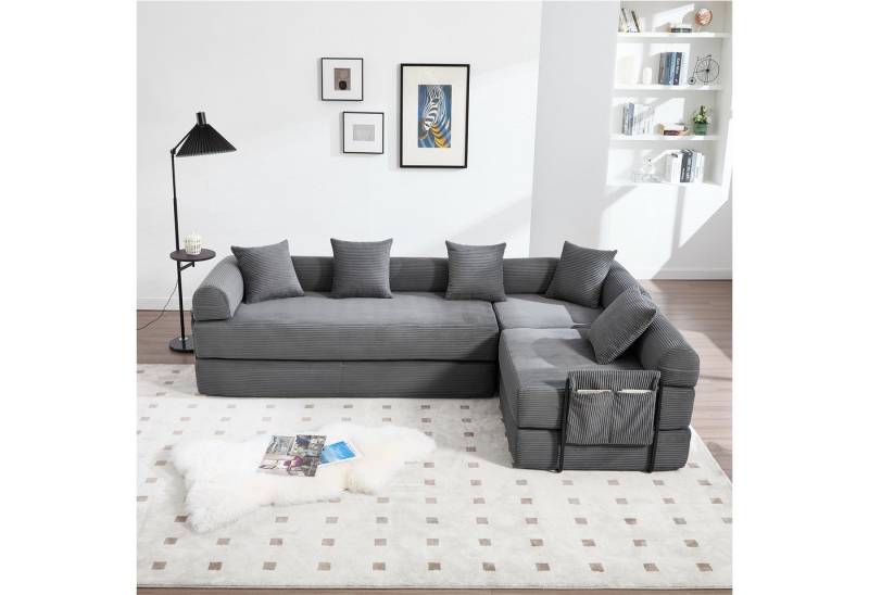 REDOM Sofa kombinierbare Module, mit Stauraum und haustierfreundlicher Oberfläche, Modulares Loungesofa von REDOM