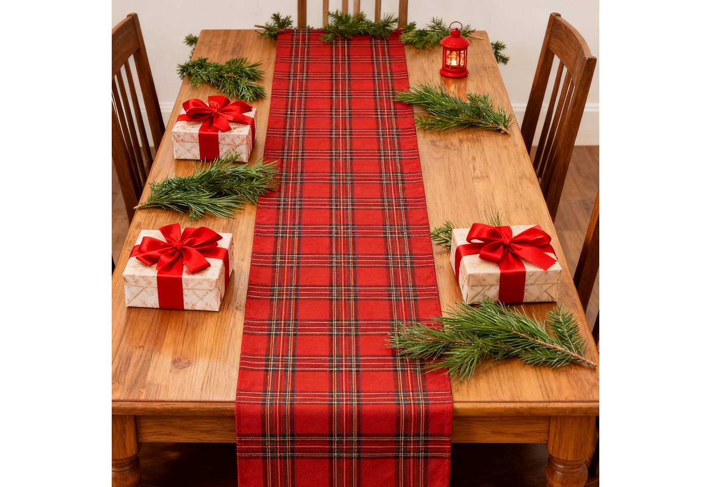 REDOM Tischläufer Tischdecke Weihnachtstischläufer Tischwäsche Weihnacht Deko (Größe 40x180 cm Waschmaschinengeeignet Klassisches Karomuster 1-tlg, Esstischläufer Weihnachtsdekoration Esstisch Dekoration), Hochzeit Dekoration für Tische Sideboards und Kamine REDOM Tischläufer Tischdecke Weihnachtstischläufer Tischwäsche Weihnacht Deko (Größe 40x180 cm Waschmaschinengeeignet Klassisches Karomuster 1-tlg, Esstischläufer Weihnachtsdekoration Esstisch Dekoration), Hochzeit Dekoration für Tische Sideboards und Kamine von REDOM