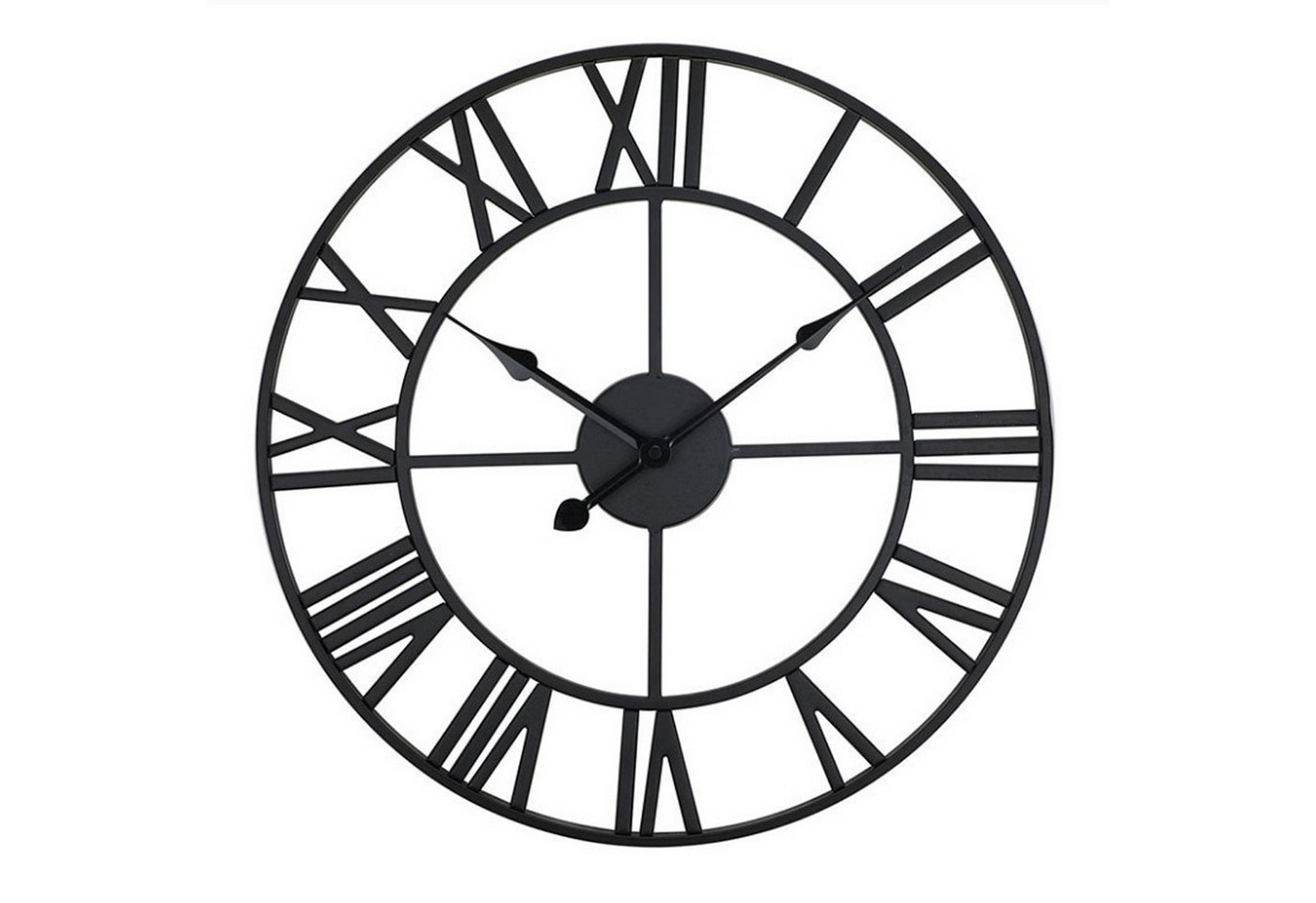 REDOM Wanduhr 50 cm Wand Uhr Küchenuhr Metall Uhren Lautlos Vintage Wohnzimmer leise (Ohne Tickgeräusche Ohne Batterie Wohnzimmer Küche Schlafzimmer Büro) von REDOM