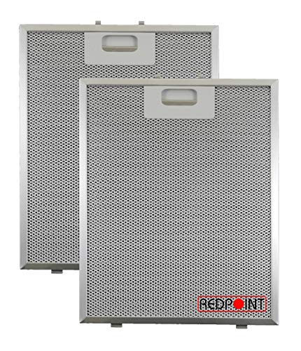 Kit 2 Stück Aluminium-Fettfilter Austauschfilter Dunstabzugshaube Für BEST mm.239 x 298 x 9 von REDPOINT