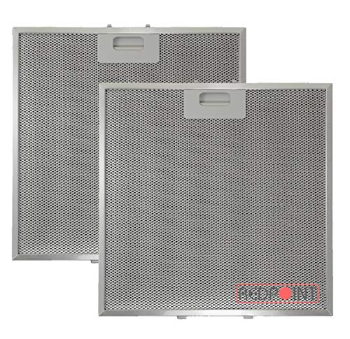 Kit 2 Stück Aluminium-Fettfilter Austauschfilter Dunstabzugshaube Für ELICA mm.320 x 320 x 9 von REDPOINT
