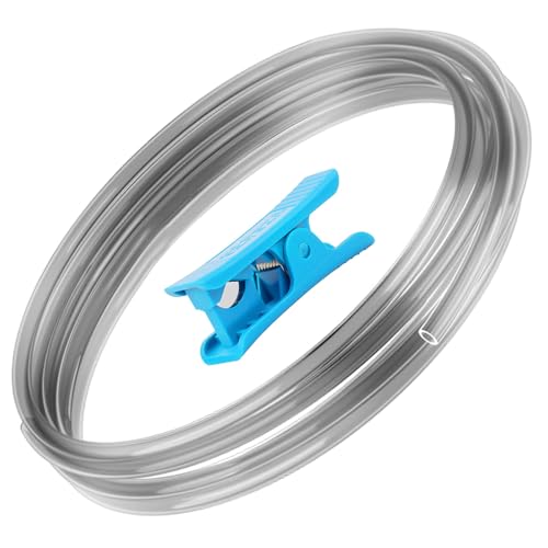 Redrex Glatter 2M PTFE Schlauch Bowden Tube für 1,75 mm mit Schneidevorrichtung,2.5mm IDx4mm OD Compatible with Bambu Lab A1/A1 mini/P1P/P1S/X1C, K1/K1 Max/Ender 3 V3 3D Drucker (Transluzent Grau) von REDREX