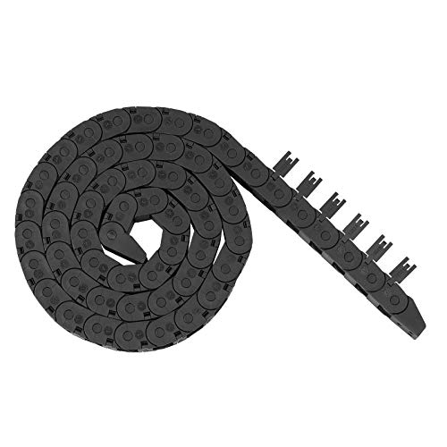 Redrex R18 Schleppkette 10 mm x 11 mm Outside Open Type Kunststoff-Schleppleine Kabelträger Drahtträger, mit Endanschlüssen für CNC-Maschinen mit 3D-Druckerverdrahtung von REDREX