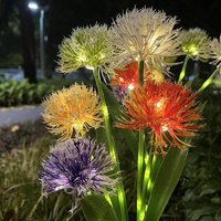 LED-Solarleuchte, mehrfarbiges Solarlicht in Löwenzahnform, wasserdichte Solarleuchte für Garten, Terrasse, Terrasse, Party (2 Stück) von REDROAD