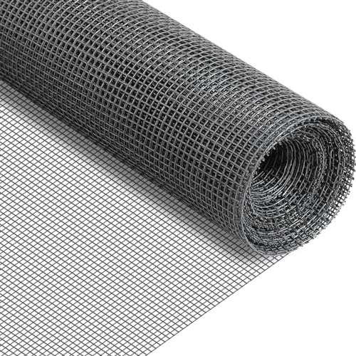 REDTRON Fiberglas-Fliegengitter Gewebe 1,2 x 2,5 m, DIY Insektenschutz Fliegennetz für Türen und Fenster, Fenster Fliegennetz gegen Mücken und Katzen, Grau von REDTRON