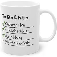 Tasse "Bestandene Ausbildung", Abschlussgeschenk Für Absolventen, Geschenk Erfolgreiche Abschlüsse, Neue Herausforderungen von REDparrotsTJDE