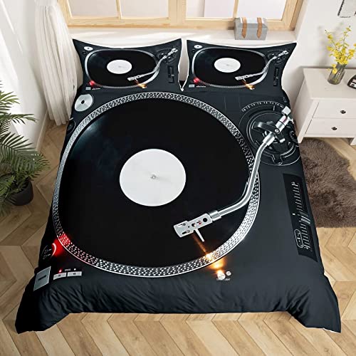 REECES Bettwäsche 135x200 Jahrgang Bettwäsche-Sets Weiche Mikrofaser Bettzeug 3D Schallplatten Bettbezug Set, Bettwaren mit 2 Kissenbezug 80x80 cm, Betten Set Für Kinder Erwachsene REECES Bettwäsche 135x200 Jahrgang Bettwäsche-Sets Weiche Mikrofaser Bettzeug 3D Schallplatten Bettbezug Set, Bettwaren mit 2 Kissenbezug 80x80 cm, Betten Set Für Kinder Erwachsene von REECES