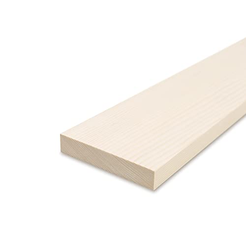 REESE Glattkantbretter - Fichte gehobelt - 1,9 cm stark x 60 cm lang - 12 cm Breite - Zum Bau von Regalen und Möbeln sowie für Bastelarbeiten REESE Glattkantbretter - Fichte gehobelt - 1,9 cm stark x 60 cm lang - 12 cm Breite - Zum Bau von Regalen und Möbeln sowie für Bastelarbeiten von REESE Kehlleisten GmbH