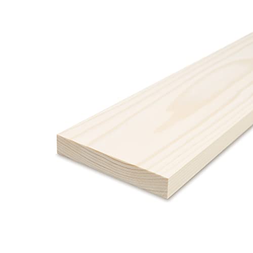 REESE Glattkantbretter - Fichte gehobelt - 1,9 cm stark x 60 cm lang - 14 cm Breite - Zum Bau von Regalen und Möbeln sowie für Bastelarbeiten REESE Glattkantbretter - Fichte gehobelt - 1,9 cm stark x 60 cm lang - 14 cm Breite - Zum Bau von Regalen und Möbeln sowie für Bastelarbeiten von REESE Kehlleisten GmbH