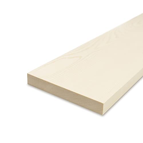 REESE Glattkantbretter - Fichte gehobelt - 1,9 cm stark x 60 cm lang - 16 cm Breite - Zum Bau von Regalen und Möbeln sowie für Bastelarbeiten von REESE Kehlleisten GmbH