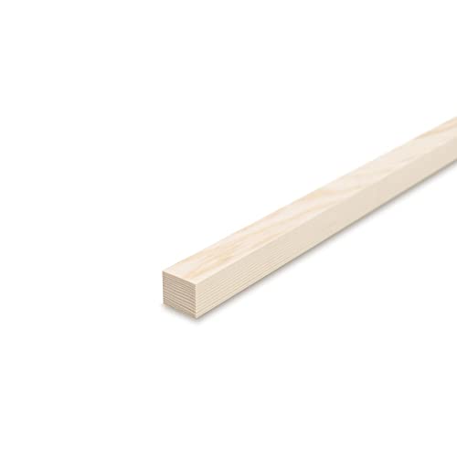 REESE Glattkantbretter - Fichte gehobelt - 1,9 cm stark x 60 cm lang - 2,5 cm Breite - Zum Bau von Regalen und Möbeln sowie für Bastelarbeiten REESE Glattkantbretter - Fichte gehobelt - 1,9 cm stark x 60 cm lang - 2,5 cm Breite - Zum Bau von Regalen und Möbeln sowie für Bastelarbeiten von REESE Kehlleisten GmbH