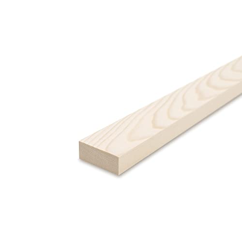 REESE Glattkantbretter - Fichte gehobelt - 1,9 cm stark x 60 cm lang - 5,5 cm Breite - Zum Bau von Regalen und Möbeln sowie für Bastelarbeiten REESE Glattkantbretter - Fichte gehobelt - 1,9 cm stark x 60 cm lang - 5,5 cm Breite - Zum Bau von Regalen und Möbeln sowie für Bastelarbeiten von REESE Kehlleisten GmbH