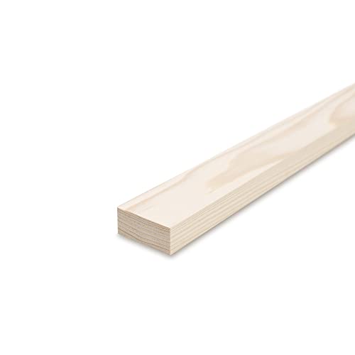 REESE Glattkantbretter - Fichte gehobelt - 1,9 cm stark x 60 cm lang - 5 cm Breite - Zum Bau von Regalen und Möbeln sowie für Bastelarbeiten von REESE Kehlleisten GmbH
