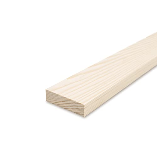 REESE Glattkantbretter - Fichte gehobelt - 1,9 cm stark x 60 cm lang - 8 cm Breite - Zum Bau von Regalen und Möbeln sowie für Bastelarbeiten von REESE Kehlleisten GmbH