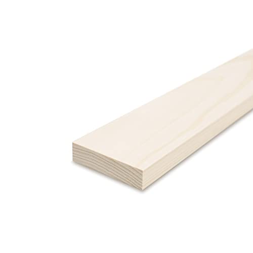 REESE Glattkantbretter - Fichte gehobelt - 1,9 cm stark x 60 cm lang - 9 cm Breite - Zum Bau von Regalen und Möbeln sowie für Bastelarbeiten REESE Glattkantbretter - Fichte gehobelt - 1,9 cm stark x 60 cm lang - 9 cm Breite - Zum Bau von Regalen und Möbeln sowie für Bastelarbeiten von REESE Kehlleisten GmbH
