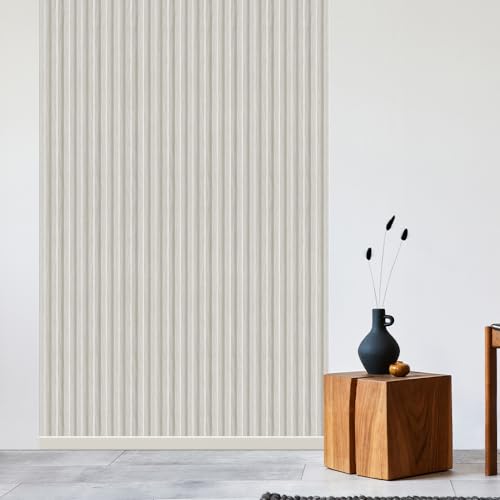 REESE Wandpaneele Eiche Weiß | Eckleiste Musterstück ca. 10 cm | Deckenpaneele | Wandverkleidung | kein Bohren | MDF von REESE Kehlleisten GmbH