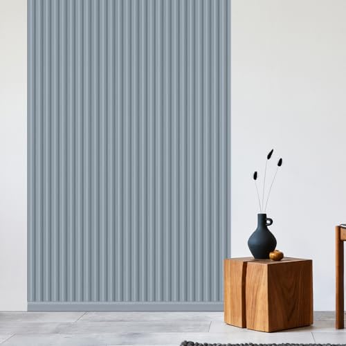 REESE Wandpaneele Pastellblau | Mittelleiste Musterstück ca. 10 cm | Deckenpaneele | Wandverkleidung | kein Bohren | MDF von REESE Kehlleisten GmbH