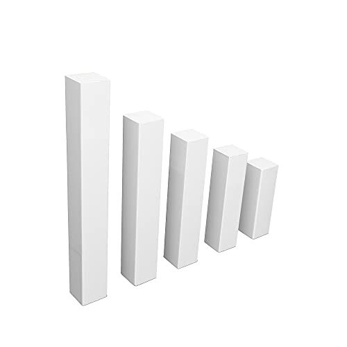 REESE | Universal Fussleisten Eckklotz Eckblock Ecke Eckturm | Buche WEISS | ECONOMY (ohne Fase), 65 mm / 20 Stück) von REESE Kehlleisten GmbH