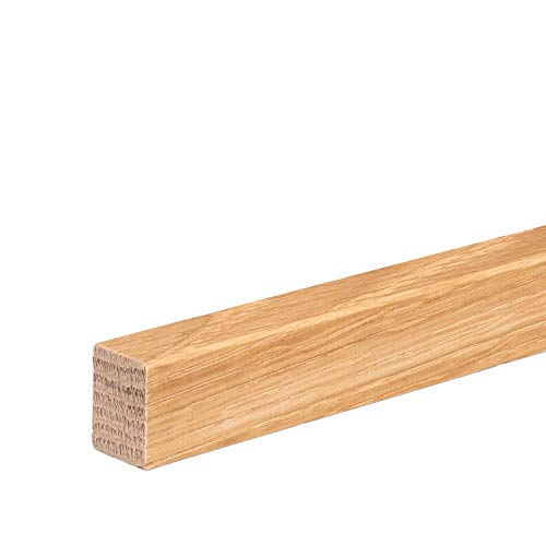 Vorsatzleiste Deck- Abschluss- Sockelleiste Eiche GEÖLT 20x15x2300mm [SPARPAKET] (40 Stück (92lfm)) von REESE Kehlleisten GmbH