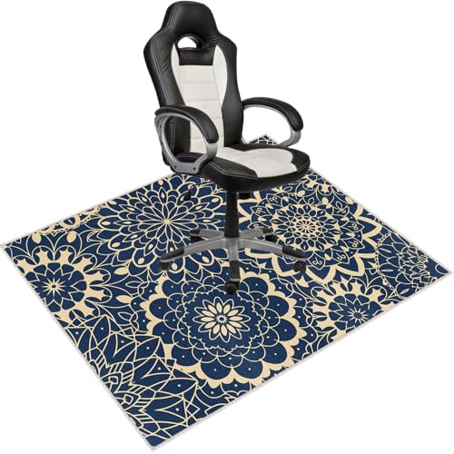 REESTBOO Bodenschutzmatte, rutschfeste Bürostuhl Unterlage Multifunktionaler Stuhlmatte, Kratzfest Schreibtischstuhl Teppich für Hartböden Hause Büro, 120 x 90 cm (B) von REESTBOO
