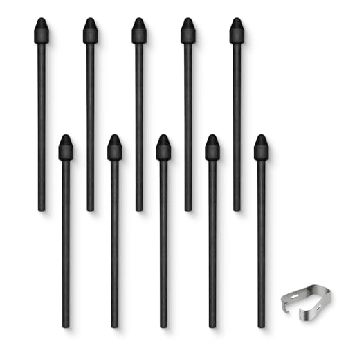 10 Stück bemerkenswerte Stiftspitzen, Ersatzspitzen passend für Remarkable 2/1 Samsung S Pen BOOX Super Note Stylus, HB-Faser-Verschleißfestigkeit, Verbesserung der Notizen, feine Spitzen von REEYEAR