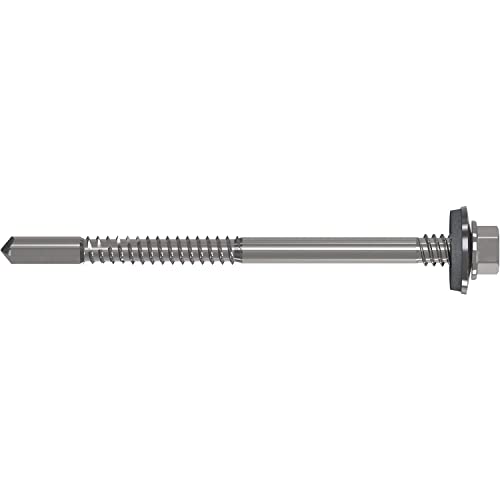 REFABO 61644/7 RP-K12-P Plus Sandwich-Bohrschraube 5.5x126/Dichtscheibe 19mm Bi-Metall A2, Edelstahl, 5.5x126 von REFABO