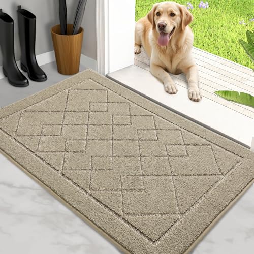 REFETONE Schmutzfang-Fußmatte, 91,4 x 152,4 cm, rutschfeste, waschbare Fußmatten, Eingangsteppich, schmutzabweisend und saugfähig, für den Innenbereich, Fußmatte, niedriges Profil, Fußmatten für von REFETONE