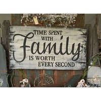 Die Zeit, Die Mit Familie Verbracht Wird, Ist Jedes Zweite Handbemalte Notzeichen Wert von REFINDdesigngals