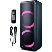 PS09BT - Tragbarer Bluetooth DJ-Lautsprecher, Karaoke, 500 w, FM-PLLL-Radio, LED-Effekt mit Farbwechsel de, inkl. Mikrofon, eingebauter Akku, Farbe PS09BT - Tragbarer Bluetooth DJ-Lautsprecher, Karaoke, 500 w, FM-PLLL-Radio, LED-Effekt mit Farbwechsel de, inkl. Mikrofon, eingebauter Akku, Farbe von REFLEXION