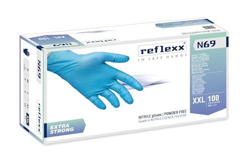 Reflexx N69/XXL Nitrilhandschuhe EXTRA STRONG puderfrei von REFLEXX