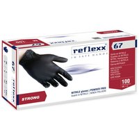 Reflexx R67 Nitrilhandschuhe ohne Puder, 100 % latexfrei, 5,5 gr, Kat.3, 100 Stück, XXL von REFLEXX