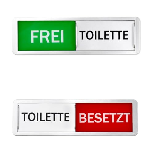 REFORUNG FREI - BESETZT Schilder WC Schild Toilettenschild Frei Besetzt Schiebeschilder Klebeschild Klebeschild "Toiletten" Toilette Schild Türschild WC Türschild Gäste Wasser Closet von REFORUNG