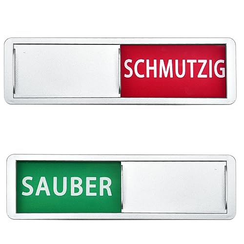 REFORUNG SAUBER/SCHMUTZIG Schiebeschild Geschirrspüler Magnet-Schild Sauber/Schmutzig Zeichen Clean/Dirty Sign Spülmaschinenmagnet Indicator Geschirrspüler Küchenzubehör - Kitchen Gadgets von REFORUNG
