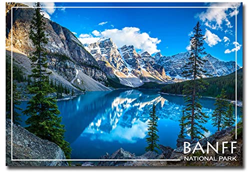 Banff National Park Moraine Lake Kanada Reise-Kühlschrankmagnet, Größe 6,3 x 8,9 cm, mehrfarbig von REFRIGERATOR MAGNET