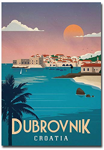 Dubrovnik Kroatien Reise Vintage Art Kühlschrank Magnet Größe 6,3 x 8,9 cm von REFRIGERATOR MAGNET