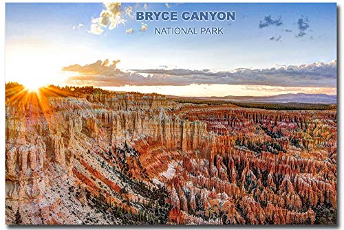 Kühlschrankmagnet, Motiv: Bryce Canyon, Nationalpark, Reiselandschaft, 6,4 x 8,9 cm von REFRIGERATOR MAGNET