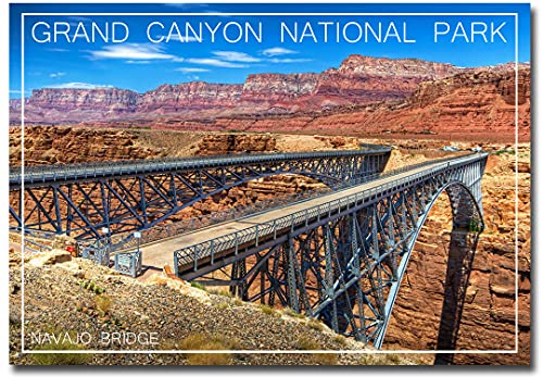 Navajo Bridge Grand Canyon National Park Reise-Kühlschrankmagnet, Größe 6,3 x 8,9 cm von REFRIGERATOR MAGNET